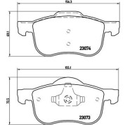 Brembo | Bremsbelagsatz, Scheibenbremse | P 86 016