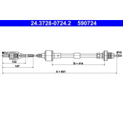 ATE | Seilzug, Kupplungsbetätigung | 24.3728-0724.2