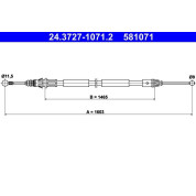 ATE | Seilzug, Feststellbremse | 24.3727-1071.2