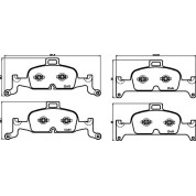 Brembo | Bremsbelagsatz, Scheibenbremse | P 85 164