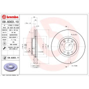 Brembo | Bremsscheibe | 09.8303.11