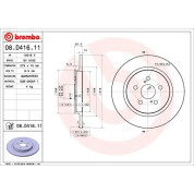 Brembo | Bremsscheibe | 08.D416.11