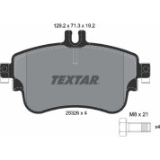 Textar | Bremsbelagsatz, Scheibenbremse | 2532601