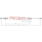 Metzger | Seilzug, Feststellbremse | 10.6687