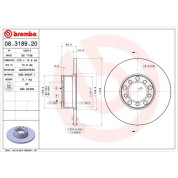 Brembo | Bremsscheibe | 08.3189.20