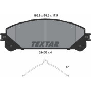 Textar | Bremsbelagsatz, Scheibenbremse | 2445201