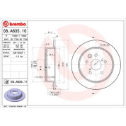 Brembo | Bremsscheibe | 08.A635.11