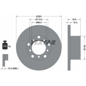 Textar | Bremsscheibe | 93012400