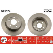 TRW | Bremsscheibe | DF1574