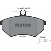 Textar | Bremsbelagsatz, Scheibenbremse | 2016804