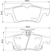 Brembo | Bremsbelagsatz, Scheibenbremse | P 24 216