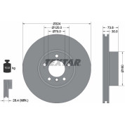 Textar | Bremsscheibe | 92107105