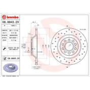 Brembo | Bremsscheibe | 08.8843.2X