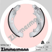 Zimmermann | Bremsbackensatz | 10990.160.1