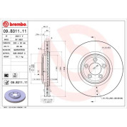 Brembo | Bremsscheibe | 09.B311.11