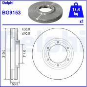 Delphi | Bremsscheibe | BG9153