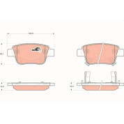 TRW | Bremsbelagsatz, Scheibenbremse | GDB3337