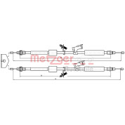 Metzger | Seilzug, Feststellbremse | 10.5370