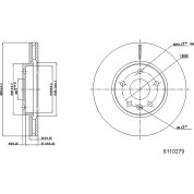 Metzger | Bremsscheibe | 6110279