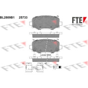 FTE | Bremsbelagsatz, Scheibenbremse | 9010999