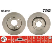 TRW | Bremsscheibe | DF4698