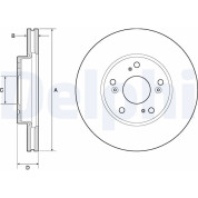 Delphi | Bremsscheibe | BG4741C