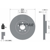 Textar | Bremsscheibe | 92083203