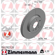 Zimmermann | Bremsscheibe | 150.2927.20