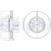 Delphi | Bremsscheibe | BG3973