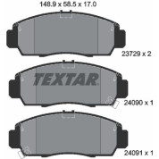 Textar | Bremsbelagsatz, Scheibenbremse | 2372901