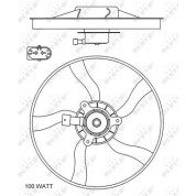 NRF | Lüfter, Motorkühlung | 47070