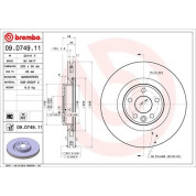 Brembo | Bremsscheibe | 09.D749.11