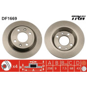 TRW | Bremsscheibe | DF1669