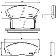 Brembo | Bremsbelagsatz, Scheibenbremse | P 28 016