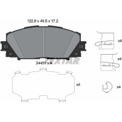Textar | Bremsbelagsatz, Scheibenbremse | 2445103