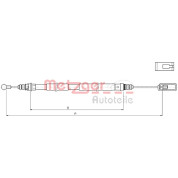 Metzger | Seilzug, Feststellbremse | 10.4721