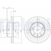 Delphi | Bremsscheibe | BG9692