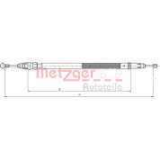 Metzger | Seilzug, Feststellbremse | 12.0744