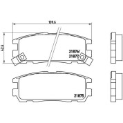 Brembo | Bremsbelagsatz, Scheibenbremse | P 59 021