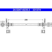 ATE | Bremsschlauch | 24.5247-0235.3