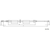 Metzger | Seilzug, Feststellbremse | 10.6796