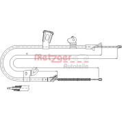 Metzger | Seilzug, Feststellbremse | 17.1074