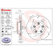 Brembo | Bremsscheibe | 09.C549.21