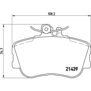 Brembo | Bremsbelagsatz, Scheibenbremse | P 06 017