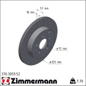 Zimmermann | Bremsscheibe | 370.3059.52