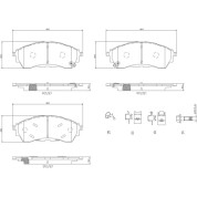 Brembo | Bremsbelagsatz, Scheibenbremse | P 24 225