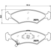 Brembo | Bremsbelagsatz, Scheibenbremse | P 30 062