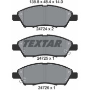 Textar | Bremsbelagsatz, Scheibenbremse | 2472401