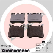 Zimmermann | Bremsbelagsatz, Scheibenbremse | 24524.995.1