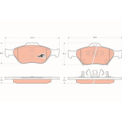 TRW | Bremsbelagsatz, Scheibenbremse | GDB3457